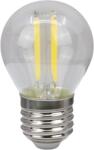 TRACON COG LED gömb fényforrás, átlátszó, 230 VAC, E27, 4W, 470 lm, G45, 4000K, EEI=E (FILG454NW) (FILG454NW)