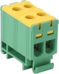 Tracon Főáramköri leágazó kapocs, sínre szerelhető, zöld-sárga, 1.5-16mm2, max. 1000VAC, 1500VDC, max. 85A (FLEAL-16/2ZS) (FLEAL-16/2ZS)