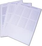 Tracon Jelölőmatrica J8 jelölőlapkához (1db A4-es ív), 56×X/01-X/01-X/03. . . X/100 (TSKAJ8-X1100) (TSKAJ8-X1100)