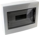 Tracon Falon kívüli elosztódoboz, füstszínű-sík ajtóval, NPE nélkül, 1×12 (12) modul, IP40, (H×W×D=260×330×92mm) (EDFKS-12/1) (EDFKS-12/1)