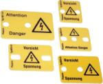 Tracon Figyelmeztető tábla sorozatkapocshoz, 8 raszteres, 3 modul, 21x18mm (FT8-3) (FT8-3)
