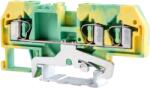 Tracon Védővezető ipari sorozatkapocs, rugós, sínre, zöld/sárga, 800V 32A 0.08-4 mm2 3P (TSKC4/3JD) (TSKC4/3JD)