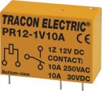 TRACON Print relé, 12V DC / 1xCO (10A, 230V AC / 30V DC) (PR12-1V10A) (PR12-1V10A)