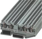 Tracon Négykapcsos ipari sorozatkapocs, rugós, sínre, kék, 0, 2-4mm2, 800VAC, 40A (TSKB4/4K) (TSKB4/4K)
