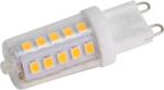 TRACON LED fényforrás műanyag házban, 230 VAC, 3 W, 4000 K, G9, 350 lm, 270°, EEI=E (LG9X3NW) (LG9X3NW)