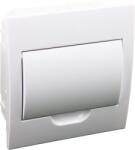 TRACON Süllyesztett elosztódoboz, fehér ajtóval, N/PE sínnel, 1×8 modul, IP40, (H×W×D=200x186x66 mm) (EDSN-8/1) (8/1)