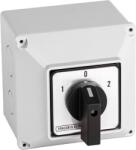 TRACON Tokozott kézikapcsoló, BE-KI, 400V, 50Hz, 32A, 4P, 11kW, 64x64mm, 60°, IP44 (TK-326/4T) (TK-326/4T)