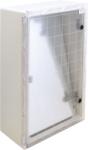 TRACON Műanyag elosztószekrény átlátszó ajtóval, HxWxD=700x500x245mm, IP65, IK10, 1000V AC/DC, RAL7035 (TME705025T) (TME705025T)