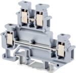 Tracon Emeletes ipari sorozatkapocs, csavaros, sínre, szürke, 500V 24A 0.2-4 mm2 (TSKA2, 5/2S) (TSKA2,5/2S)