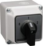 TRACON Tokozott választókapcsoló, 0-1-2, 400V, 50Hz, 32A, 2x4P, 11kW, 64x64mm, 60°, IP65 (TKB-326/4T65) (TKB-326/4T65)