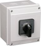 TRACON Tokozott választókapcsoló, 0-1-2, 400V, 50Hz, 63A, 2×3P, 18, 5kW, 64×64mm, 60°, IP65 (TKB-636/3T65) (TKB-636/3T65)