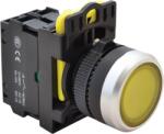 Tracon Világító nyomókapcsoló, sárga, 1×NO, 5A/230V AC-15, IP65, LED 230V AC/DC (NYK3-LY) (NYK3-LY)