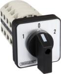 TRACON Választókapcsoló, 1-0-2, 400V, 50Hz, 25A, 2×4P, 7, 5kW, 48×48mm, 60° (TKV-256/4) (TKV-256/4)