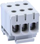 Tracon Főáramköri leágazó kapocs, sínre szerelhető, szürke, 6-50mm2, max. 1000VAC/1500VDC, max. 160A (FLEAL-50/3) (FLEAL-50/3)