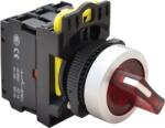 Tracon Világítókaros kapcsoló, piros, LED, kétállású, 1×NO+1×NC, 5A/230V AC-15, IP65, LED 230V AC/DC (NYK3-SL21R) (NYK3-SL21R)
