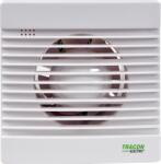 TRACON Fürdőszoba ventilátor, golyóscsapágy+időzítő+v. zsalu, 230 VAC, 15W, 80 m3/h, 33 dB, 100 mm (VF100-BTS) (VF100-BTS)