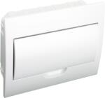 TRACON Süllyesztett elosztódoboz, fehér ajtóval, N/PE sínnel, 1×12 modul, IP40, (H×W×D=200×256×66mm) (EDSN-12/1) (12/1)
