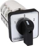 TRACON Választókapcsoló, 1-0-2, 400V, 50Hz, 63A, 2x3P, 18, 5kW, 64x64mm, 90° (TKV-636/3) (TKV-636/3)