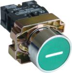Tracon Tokozott jelölt nyomógomb, fémalapra szer. , zöld, (fehér I), 1×NO, 3A/240V AC, IP44 (NYGBA3311ZT) (NYGBA3311ZT)
