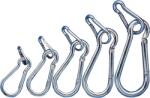 Tracon Karabiner, rugós, acél, d=9mm, 1700N (RKARA9) (RKARA9)