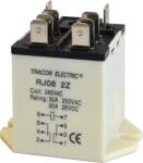 TRACON Nagyteljesítményű relé, 24V AC / 2×CO (30A, 230V AC / 28V DC) (RJ08-24AC) (RJ08-24AC)