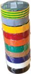 TRACON Szigetelőszalag válogatás különböző színekben, 10 db/cs, 10m×15mm, PVC, 0-90°C, 40kV/mm (SZIG-SET10-15) (SET10-15)