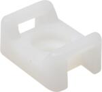 TRACON Csavarozható, 2oldalt fűzhetőkábelkötegelő talp, natúr, 16x11mm, d=3.5mm, PA6.6 (CSTALP-4) (CSTALP-4)