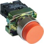 Tracon Kiálló nyomógomb, fémalapra szerelt, piros, 1×NC, 3A/240V AC, IP42 (NYGBL42P) (NYGBL42P)