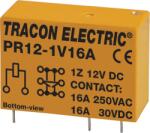 TRACON Print relé, 12V DC / 1×CO (16A, 230V AC / 30V DC) (PR12-1V16A) (PR12-1V16A)