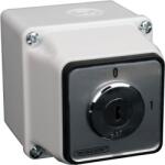 TRACON Tokozott főkapcsoló, kulcsos, BE-KI (Kulcs 0-áll. kivehető), 400V, 50Hz, 20A, 4P, 5, 5kW, 48x48mm, IP65 (TKFK-20T65) (20T65)