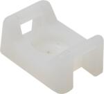 TRACON Csavarozható, 2oldalt fűzhetőkábelkötegelő talp, natúr, 26×16mm, d=5mm, PA6.6 (CSTALP-6) (CSTALP-6)
