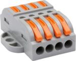 Tracon Csavar nélküli vezetékösszekötő, toldó, nyitható, 0, 5-4mm2, 32A, 400VAC 4P (OVOFT44) (OVOFT44)