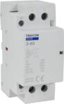 Tracon Installációs kontaktor, 230V AC, 50Hz, 2 Mod, 2×NO, AC1/AC7a, 63A (SHK2-63) (SHK2-63)