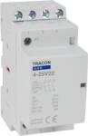 Tracon Installációs kontaktor, 230V AC, 50Hz, 2 Mod, 2xNO+2xNC, AC1/AC7a, 25A (SHK4-25V22) (SHK4-25V22)
