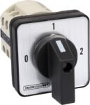 TRACON Választókapcsoló, 0-1-2, 400V, 50Hz, 32A, 2x3P, 11kW, 64x64mm, 90° (TKB-329/3) (TKB-329/3)