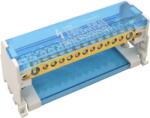 Tracon Moduláris elosztóblokk nyitható fedéllel, 2×25(25)mm2 / 6×10(6)mm2, 7×16(10)mm2, 500VAC/DC, 100A (FLSO25-2P15) (FLSO25-2P15)