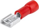 Tracon Szigetelt rátolható csatlakozó hüvely, sárgaréz, piros, 6, 3×0, 8mm, 1, 5mm2 (PCSH6) (PCSH6)