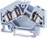 Tracon Fázisvezető ipari sorozatkapocs, rugós, sínre, szürke, 800V 32A 0.08-4 mm2 3P (TSKC4/3D) (TSKC4/3D)