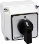 TRACON Tokozott kézikapcsoló, BE-KI, 400V, 50Hz, 20A, 3P, 5, 5kW, 48x48mm, 90°, IP44 (TK-209/3T) (TK-209/3T)