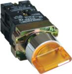 Tracon Világítókaros kapcsoló, sárga, LED, 3állás, rugóv. izzó n. , 1×NC+1×NO, 3A/400V AC, IP42 (NYGBK5565S) (NYGBK5565S)