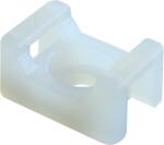 TRACON Csavarozható, 2oldalt fűzhető kábelkötegelő talp, natúr, 15x10mm, d=3.5mm, PA6.6 (CSTALP) (CSTALP)