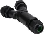Tracon Tömítőszelencés kábeltoldó, Y-elágazó, 0.5-4 mm2, IP68, PC+PA6.6, 3P, 450VAC, 24A (CST4-Y3P) (CST4-Y3P)