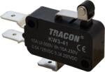 TRACON Helyzetkapcsoló, mikro, karos-görgős, 1×CO 10A/230VAC, 0, 3A/250VDC, 15mm, 6, 3x0, 8 mm, IP00 (KW3-41) (KW3-41)