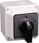 TRACON Tokozott választókapcsoló, 1-0-2, 400V, 50Hz, 20A, 2x3P, 5, 5kW, 48x48mm, 60°, IP44 (TKV-206/3T) (TKV-206/3T)
