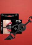 Fetish Submissive - Pántos szilikon szájpecek (fekete)