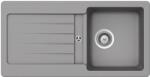 SCHOCK Typos D-100S konyhai mosogatótálca Cristalite Croma 860 x 435 mm, gránit kompozit, megfordítható, hagyományos beépítés, szürke, beépíthető (6426282104764)
