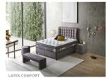 ABC Bedding Latex Comfort kárpitozott ágyneműtartós ágy matraccal 200x200