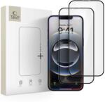 Tech-Protect Glass Fit 2x üvegfólia iPhone 13 / 13 Pro / 14 / 16e, fekete