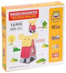 Creative Set manetic de construit, cu 12 piese, pentru copii 3 ani+, 22.5x21x5.5 cm, multicolor (TOYS-JH8982)