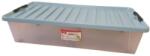 Heidrun Europlastic Heidrun Clipbox Lite átlátszó tárolódoboz 38L gurulós (610)